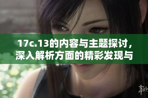 17c.13的内容与主题探讨，深入解析方面的精彩发现与启示