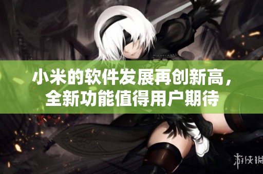 小米的软件发展再创新高，全新功能值得用户期待