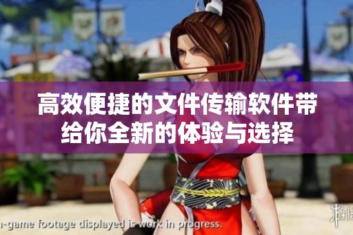 高效便捷的文件传输软件带给你全新的体验与选择