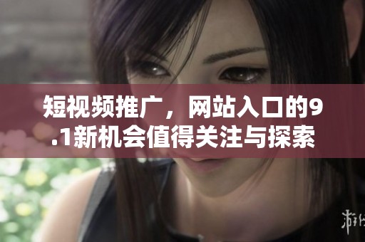 短视频推广，网站入口的9.1新机会值得关注与探索