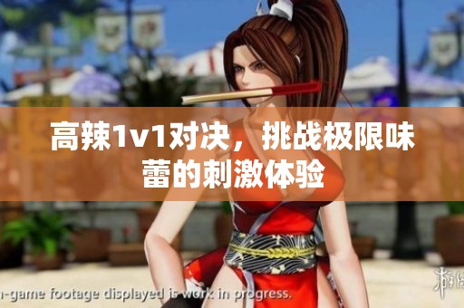 高辣1v1对决，挑战极限味蕾的刺激体验