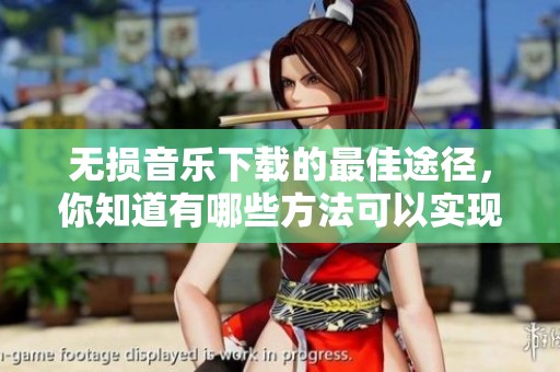 无损音乐下载的最佳途径，你知道有哪些方法可以实现吗