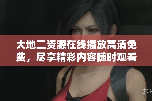 大地二资源在线播放高清免费，尽享精彩内容随时观看无障碍
