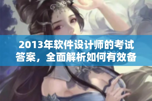 2013年软件设计师的考试答案，全面解析如何有效备考和应用技巧