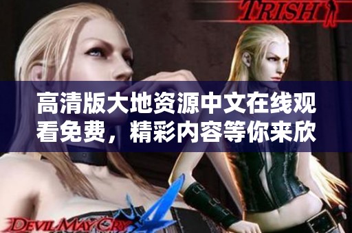 高清版大地资源中文在线观看免费，精彩内容等你来欣赏！