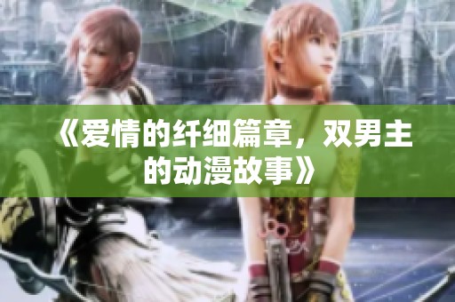 《爱情的纤细篇章，双男主的动漫故事》