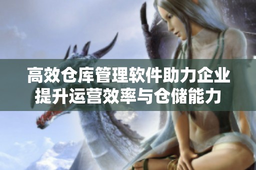 高效仓库管理软件助力企业提升运营效率与仓储能力