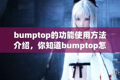 bumptop的功能使用方法介绍，你知道bumptop怎么玩吗