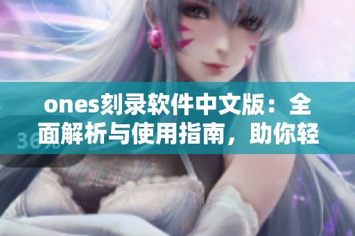 ones刻录软件中文版：全面解析与使用指南，助你轻松完成刻录任务