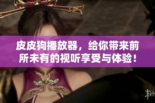 皮皮狗播放器，给你带来前所未有的视听享受与体验！