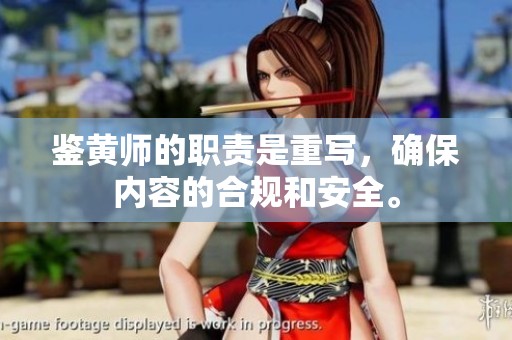 鉴黄师的职责是重写，确保内容的合规和安全。