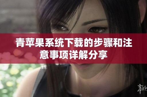 青苹果系统下载的步骤和注意事项详解分享