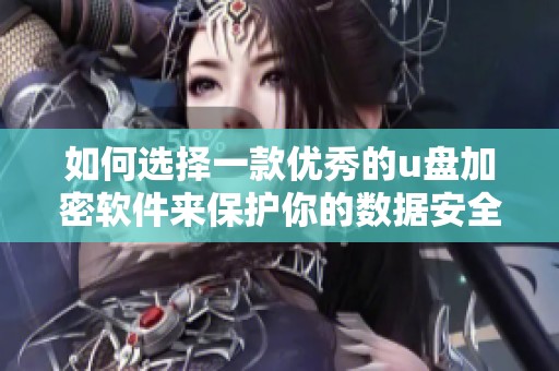 如何选择一款优秀的u盘加密软件来保护你的数据安全