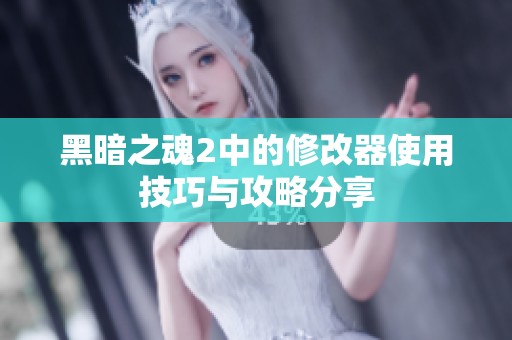 黑暗之魂2中的修改器使用技巧与攻略分享