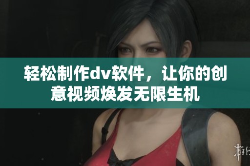 轻松制作dv软件，让你的创意视频焕发无限生机