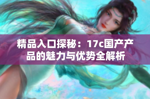 精品入口探秘：17c国产产品的魅力与优势全解析