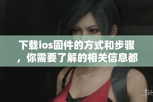 下载ios固件的方式和步骤，你需要了解的相关信息都在这里