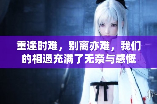 重逢时难，别离亦难，我们的相遇充满了无奈与感慨