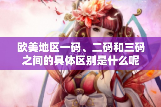 欧美地区一码、二码和三码之间的具体区别是什么呢
