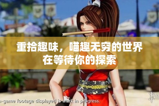 重拾趣味，喵趣无穷的世界在等待你的探索