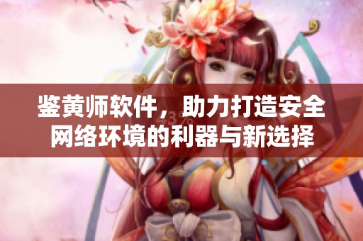 鉴黄师软件，助力打造安全网络环境的利器与新选择