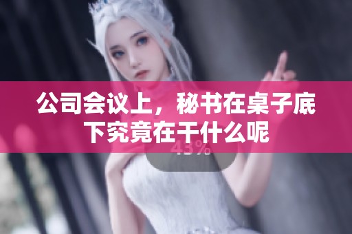 公司会议上，秘书在桌子底下究竟在干什么呢